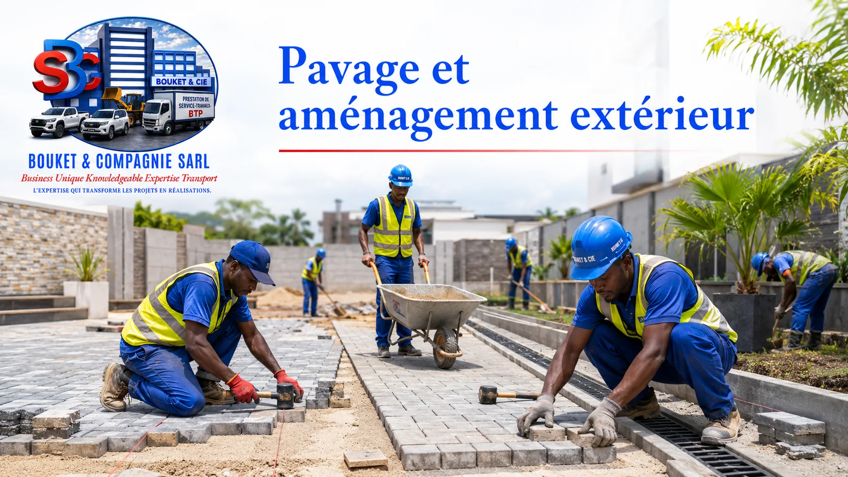 Pavage et aménagement extérieur